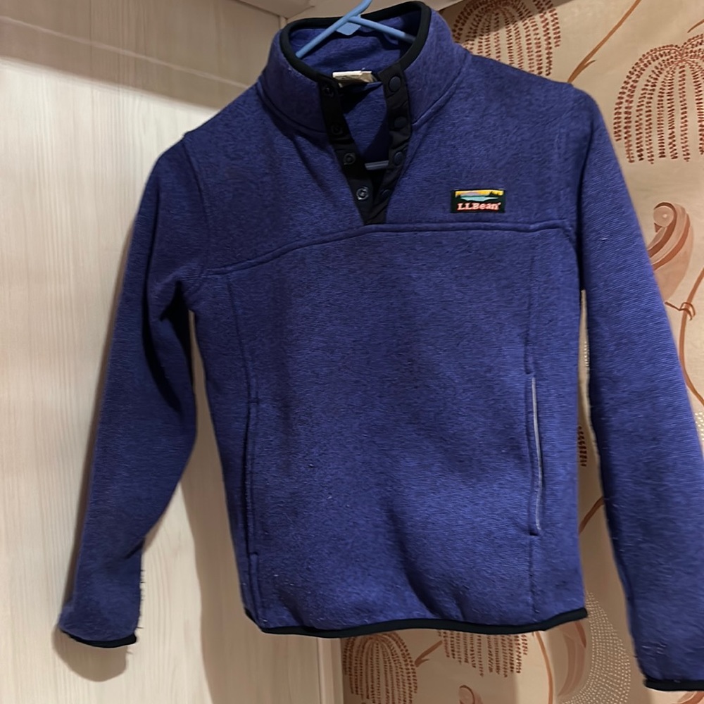LL BEAN pull over jacket, kids 8